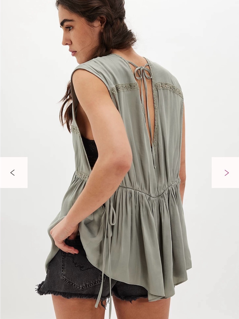 Free People Penelope Tunic Medium Color: London Fog NWT - Picture 2 of 5